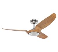 Risparmio Energetico Ventilatore con Telecomando Eco Talos Cromo & Quercia 135