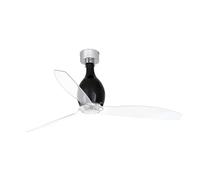 Risparmio Energetico Ventilatore con Telecomando Mini Eterfan Nero Chiaro 128 CM