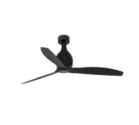 Risparmio Energetico Ventilatore con Telecomando Mini Eterfan Nero Opaco 128 CM
