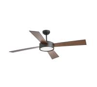 Risparmio Energetico Ventilatore da Soffitto Con LED Hydra Nero Dc Remoto [EEK: F]