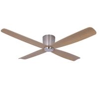 Risparmio Energetico Ventilatore Telecomando Fraser Cromo & Teak 132 CM Molto [EEK: Non valutato]