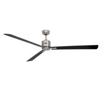 Risparmio Soffitto Ventilatore Ventola Cromo Opaco Eco Neo III 180 CM Argento