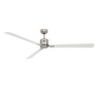 Risparmio Soffitto Ventilatore Ventola Cromo Opaco Eco Neo III 180 CM Bianco /