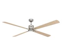 Risparmio Soffitto Ventilatore Ventola Cromo Opaco Eco Neo III 180 CM Faggio