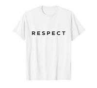 Rispect White Letter Print Graphic 02 Maglietta