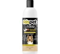 RISPET Shampoo e Balsamo Cocco e Cheratina, Detergente e Igienizzante per Cani e Animali a Pelo Lungo, Formula Delicata Senza Allergeni e pH Bilanciato, Profumazione al Cocco, 370ml