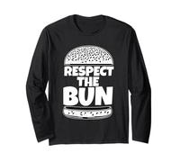 Rispetta il panino divertente BBQ Hamburger Day Maglia a Manica
