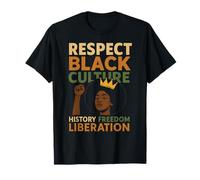 Rispetta la Dichiarazione di Liberazione della Liberazione della Cultura Nera Maglietta
