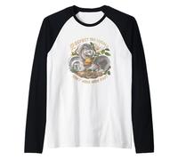 Rispetta la Gente del Posto Opossum Possum Skunk Procione Api Miele Maglia con Maniche Raglan