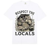 Rispetta la Gente del Posto Raccoon Funny Street Cats Rispetta la Gente del Posto Comfort Colors Adult Heavyweight T-Shirt
