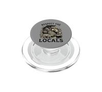 Rispetta la gente del posto Raccoon Funny Street Cats Rispetta la gente del posto PopSockets PopGrip per MagSafe