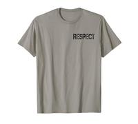 RISPETTA LA Parola su Una T-Shirt Nero Maglietta