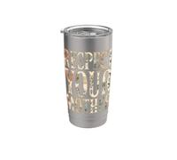 Rispetta la tua madre terra ambientale floreale vintage Bicchiere termico in acciaio inox doppia parete