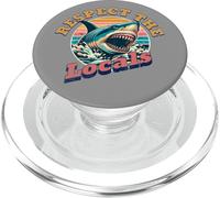 Rispetta la vacanza estiva al mare dello squalo della gente del posto PopSockets PopGrip per MagSafe