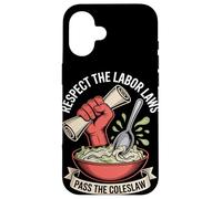 Rispetta le leggi sul lavoro Passa la Giornata del lavoro dell'insalata di cavolo Custodia per iPhone 16