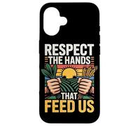 Rispetta le mani che ci nutrono Orgoglio agricolo Campi Agri Custodia per iPhone 16