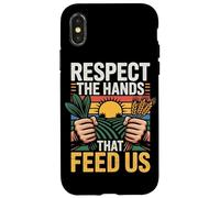 Rispetta le mani che ci nutrono Orgoglio agricolo Campi Agri Custodia per iPhone X/XS