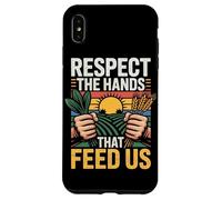 Rispetta le mani che ci nutrono Orgoglio agricolo Campi Agri Custodia per iPhone XS Max