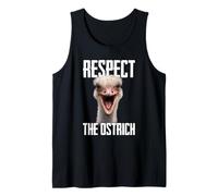 Rispetta Lo Struzzo Divertente Zookeeper Safari Meme Amante Canotta