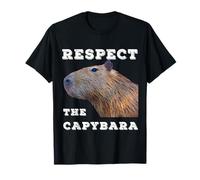 Rispetta Quotes Capybara Capybara Divertente per Gli Amanti Maglietta