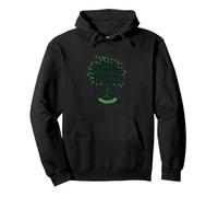 Rispetta Rispetto Natura Albero Design Ecologico Felpa con Cappuccio, Unisex per Adulti, Nero, L