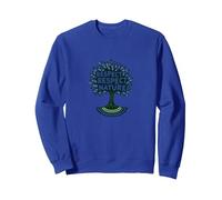 Rispetta Rispetto Natura Albero Design Ecologico Felpa, Unisex per Adulti, Blu Reale, L