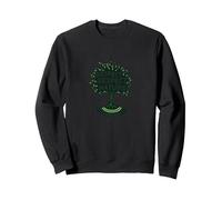 Rispetta Rispetto Natura Albero Design Ecologico Felpa, Unisex per Adulti, Nero, XL