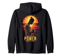 Rispetto Disciplina Potenza Muay Thai Felpa con Cappuccio