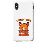 Rispetto la tua opinione sbagliata Custodia per iPhone X/XS