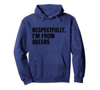 Rispettosamente, vengo dal Queens Felpa con Cappuccio