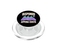 Rispondo appena esisto - umorismo su messaggi e ritardi PopSockets PopGrip per MagSafe