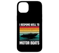 Rispondo bene a Motor Boats Retro Motor Boat Captain Custodia per iPhone 14 Plus