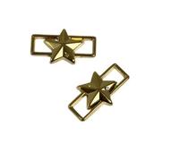 Risport L'Estel Skates Lace Charms - Set di 2 pezzi, pattinaggio artistico (Golden Star)