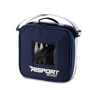 Risport New Whell bag, borsa portaruote per pattinaggio a rotelle, borsa per il trasporto delle ruote di ricambio dei pattini a rotelle artistico o in linea (blu)
