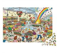 Rissa del fiore del mercato floreale Puzzle in Legno Impermeabile DIY Puzzles Da 1000 Pezzi Per Adulti Colorati Per Decorazioni Domestiche