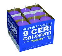 Risthò 56201_71 Ceri Viola Chiaro, Diametro 5 cm, Altezza 12 cm, 9 pezzi