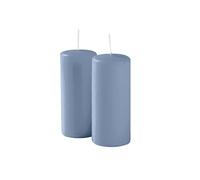 Risthò Candele Cero, Dusty Blu, Diametro 5 cm, Altezza 12 cm, 9 pezzi