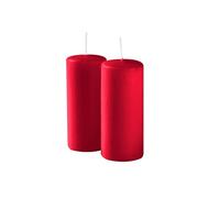 Risthò Candele Cero, Indian Red, Diametro 5 cm, Altezza 12 cm, 9 pezzi