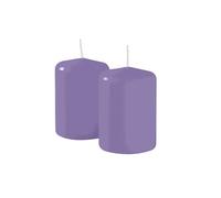 Risthò Candele Cero,Lavanda, Diametro 7 cm, Altezza 10 cm, 4 pezzi