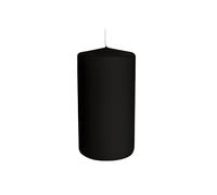 Risthò Candele Cero, Nero, Diametro 5 cm, Altezza 10 cm, 12 pezzi
