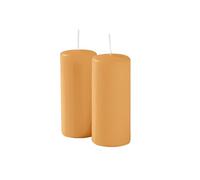 Risthò Candele Cero, Pesca, Diametro 5 cm, Altezza 12 cm, 9 pezzi