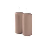 Risthò Candele Cero, Prugna, Diametro 5 cm, Altezza 12 cm, 9 pezzi