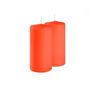 Risthò Candele Cero, Pumpkin, Diametro 7 cm, Altezza 15 cm, 4 pezzi