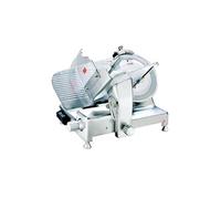 Ristoattrezzature Affettatrice per salumi a gravità professionale con affilatoio amovibile lama in acciaio Ø 350 mm 0.40 kW