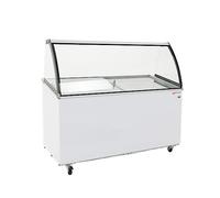 Ristoattrezzature Banco Vetrina Orizzontale per Gelati - Refrigerazione Statica, da - 18 a -24°C - 8 Gusti - con kit da 8 vaschette