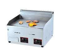 Ristoattrezzature Fry Top - Griglia a Gas - Da Banco - Piastra Liscia - 730 x 550 x 400 h mm