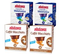 Ristora 128 capsule A Modo Mio CAFFE MACCHIATO + CAMOMILLA
