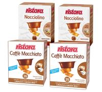 Ristora 128 capsule A Modo Mio CAFFE MACCHIATO + NOCCIOLINO