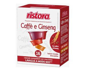 Ristora 128 Sweet Ginseng Capsules compatible with Lavazza A Modo Mio | Ginseng