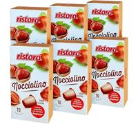 RISTORA 240 Capsule Nocciolino Compatibili con le Macchine ad uso domestico Nespresso* - Senza Glutine - Prodotto Originale 100% Made in Italy -